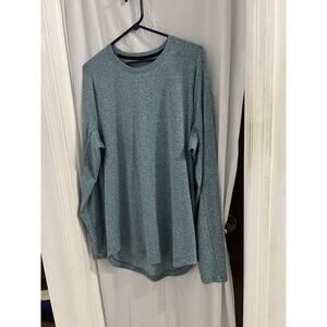 Lululemon Men’s Long Sleeve Surge Warm Tee Heathered Green Sz Xxl
